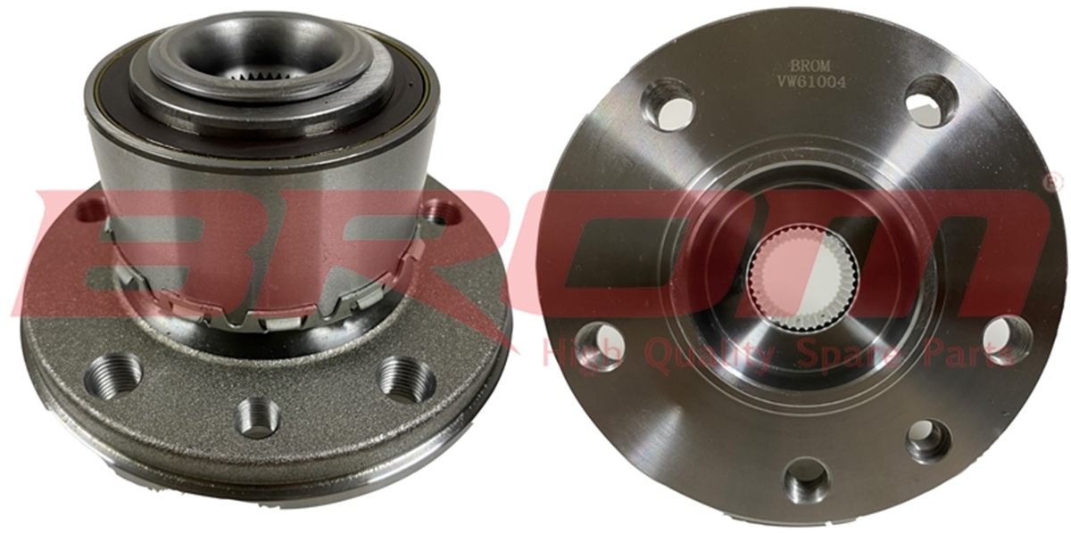 YEDEK PARÇAPORYA ÖN/ARKA RULMANLI R/L ABS'Lİ 5 BİJON TRANSPORTER T5/T6 1.9/2.0/2.5TDI 2003>BROMBRO-VW61004