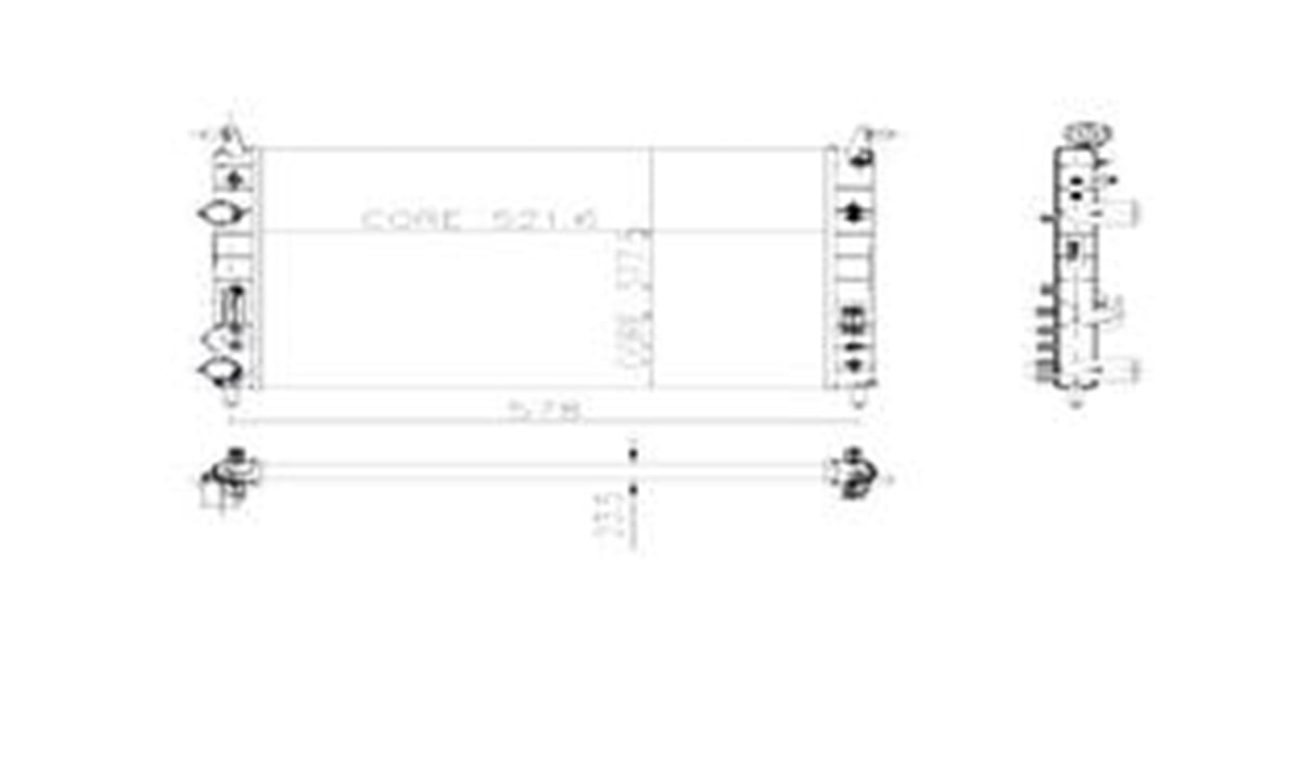 YEDEK PARÇARADYATÖR PALIO 1.2-ALBEA 1.6 AC+KLİMASIZ 2 SIRA AL+PL SİSTEMKALEKALE-0131282AL