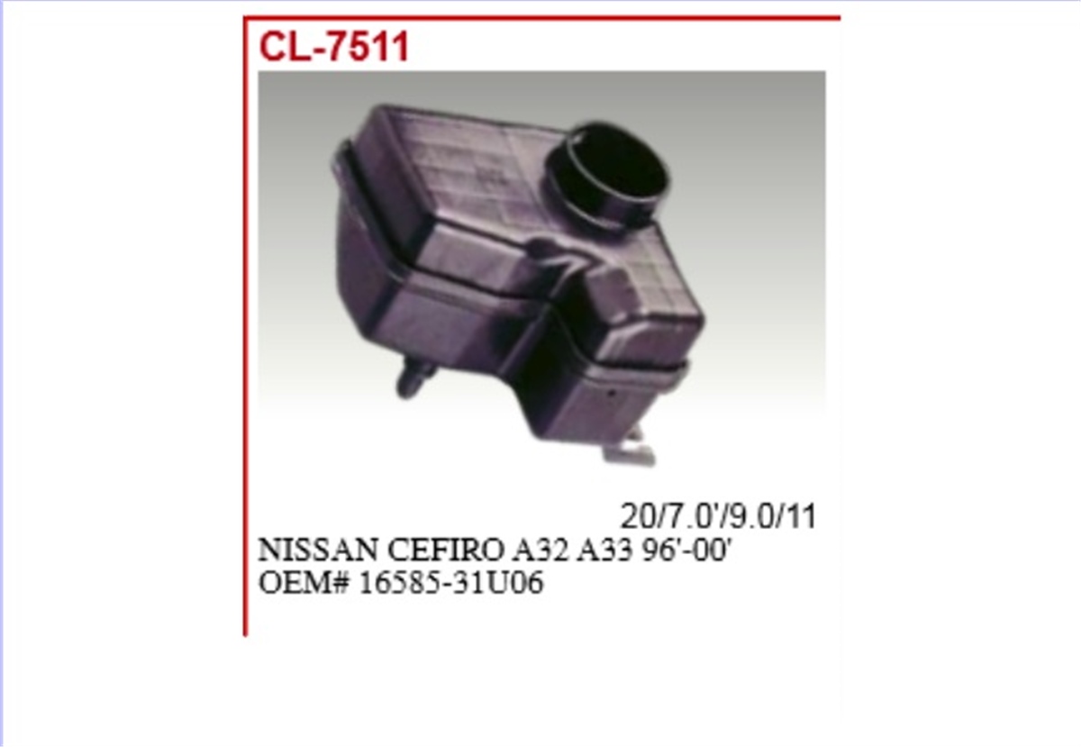 YEDEK PARÇAREZANATOR-NISSAN MAXIMA 95>00   1658531U06 -MGA-66100MGAMGA-66100