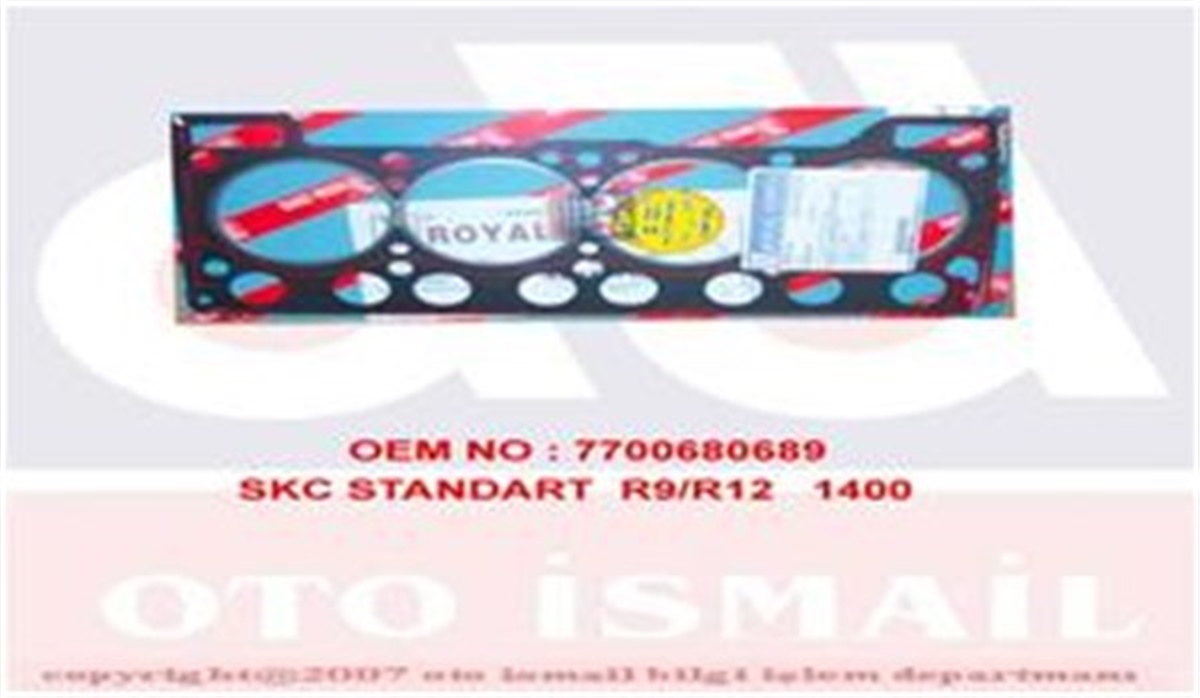YEDEK PARÇASİLİNDİR KAPAK CONTASI STANDART R9-R12 1400 ROYAL 005010NROYALROYAL 005010N