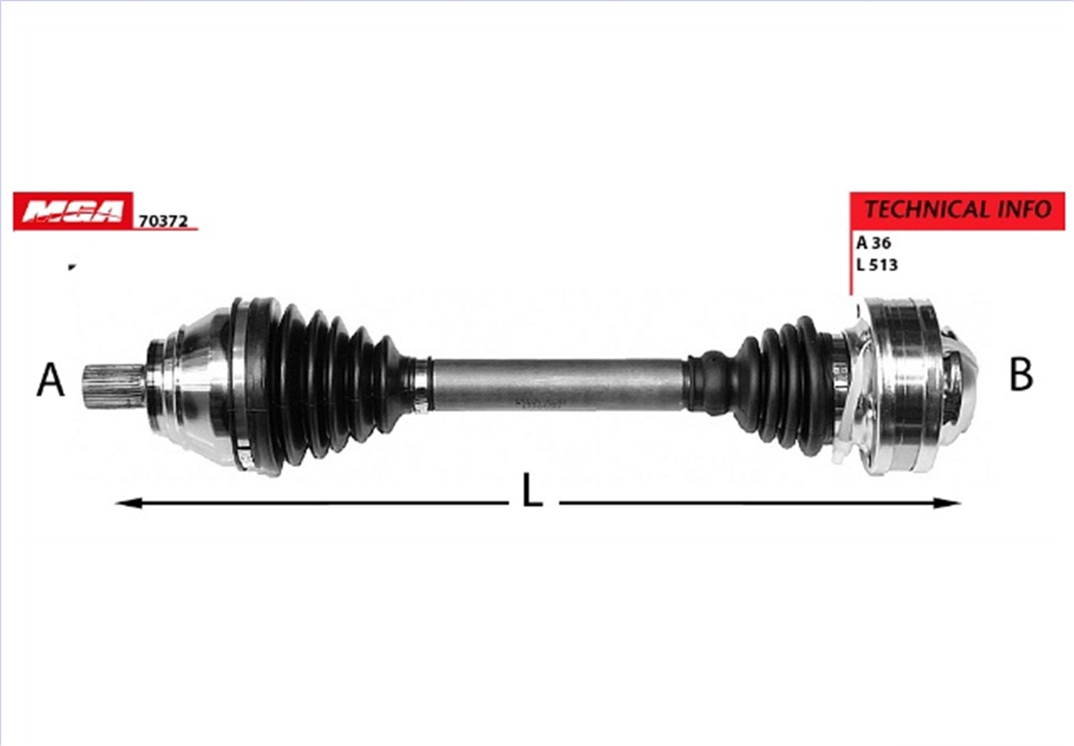 YEDEK PARÇASOL AKS KOMPLE VW CADDY 04-15  GOLF 09-11  PASSAT 08-15  AUDI A3 04-13   SEAT LEON 06-13  SKODA OCTAVIA 04-13 2K0407271E -MGA-70372MGAMGA-70372