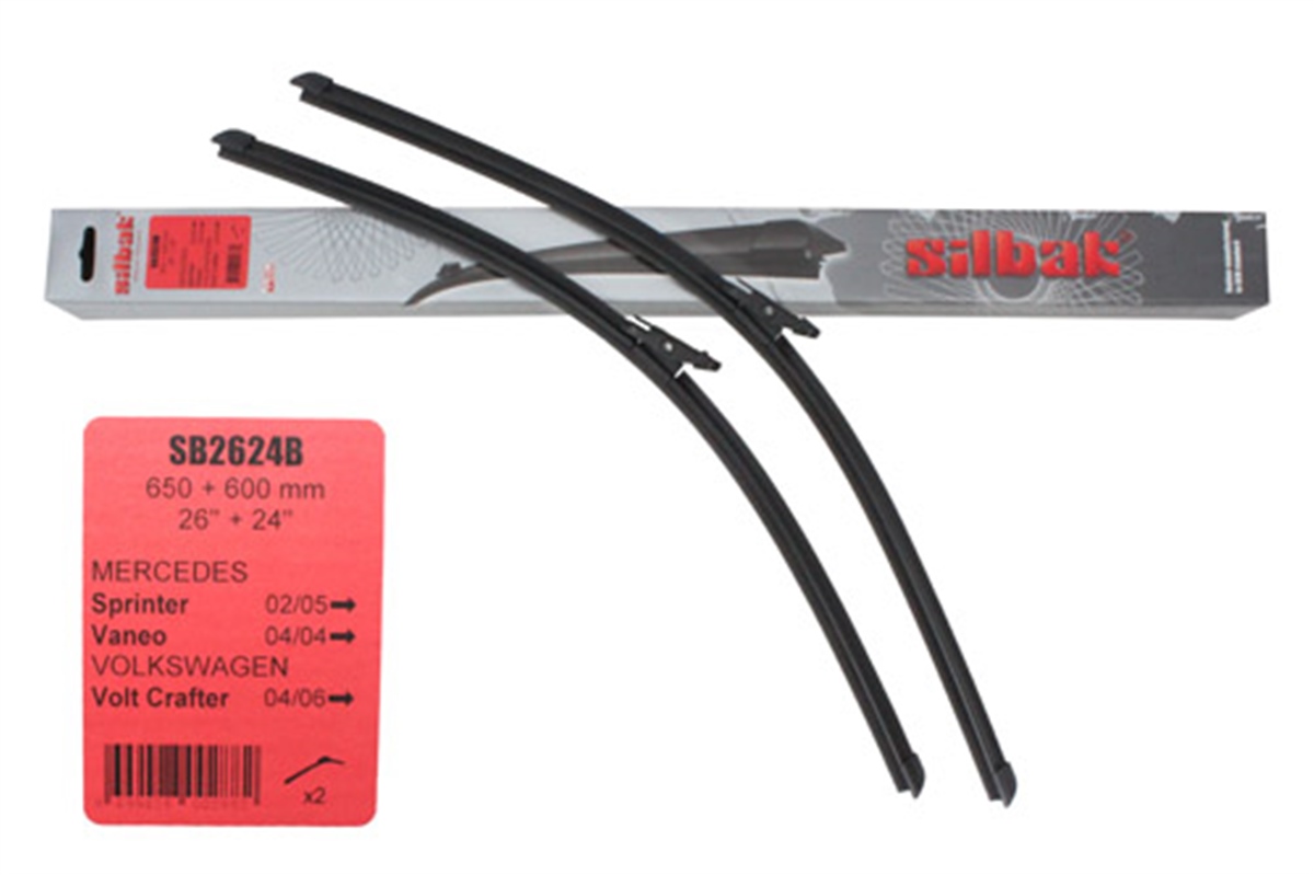 YEDEK PARÇASPRINTER 06> CRAFTER 06> ÖN SİLECEK SÜPÜRGE TAKIM : MUZ TİPİ (650+600 MM) SIL 2E1998002 SB2624BPARCAWORLDSIL 2E1998002