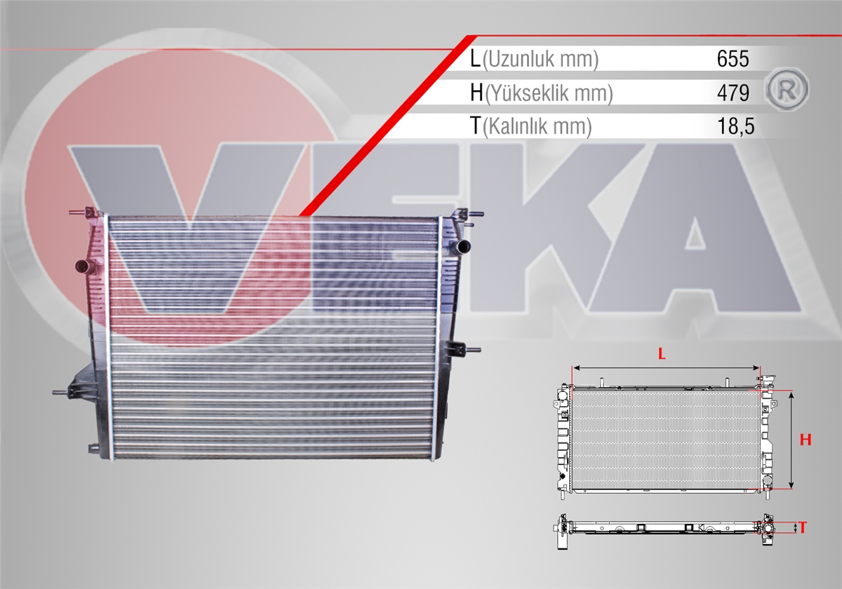 YEDEK PARÇASU RADYATÖRÜ MEKANİK FLUENCE 1.6 2009>VEKA16-3536