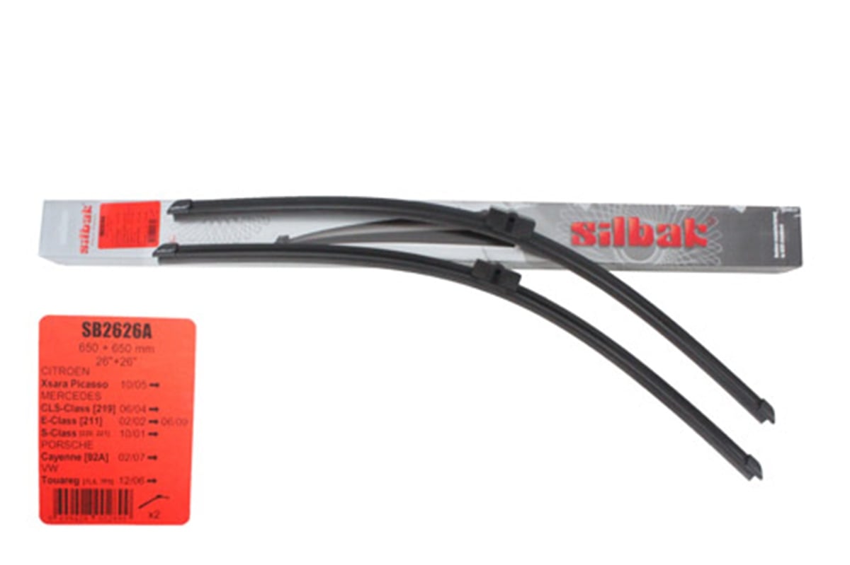YEDEK PARÇATOUAREG  07> ÖN SİLECEK SÜPÜRGE TAKIM : MUZ TİPİ (650+650 MM) SIL 7L0998002 SB2626APARCAWORLDSIL 7L0998002
