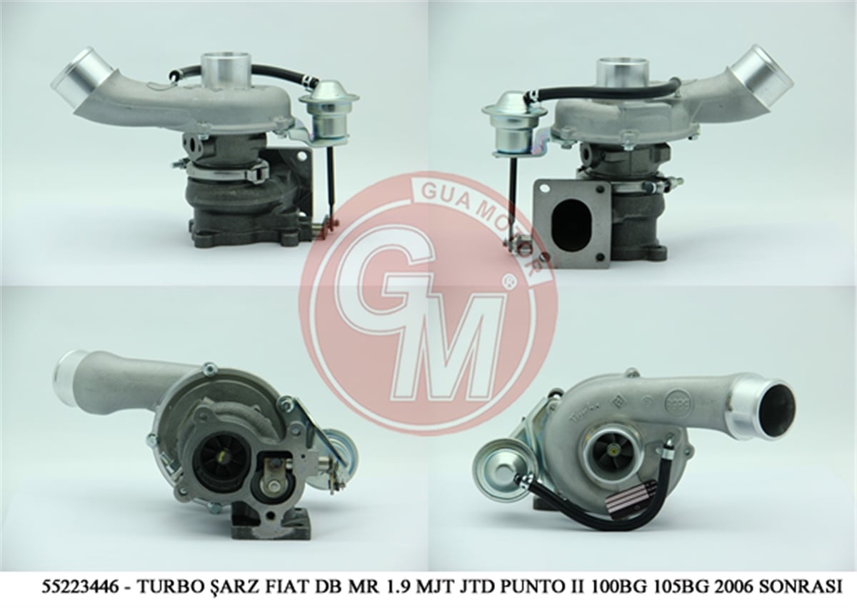 YEDEK PARÇATURBO KOMPLE 100-105 BEYGİR DOBLO/MAREA 1.9 JTD 2006-2010 Y.MGUAGUA-40615