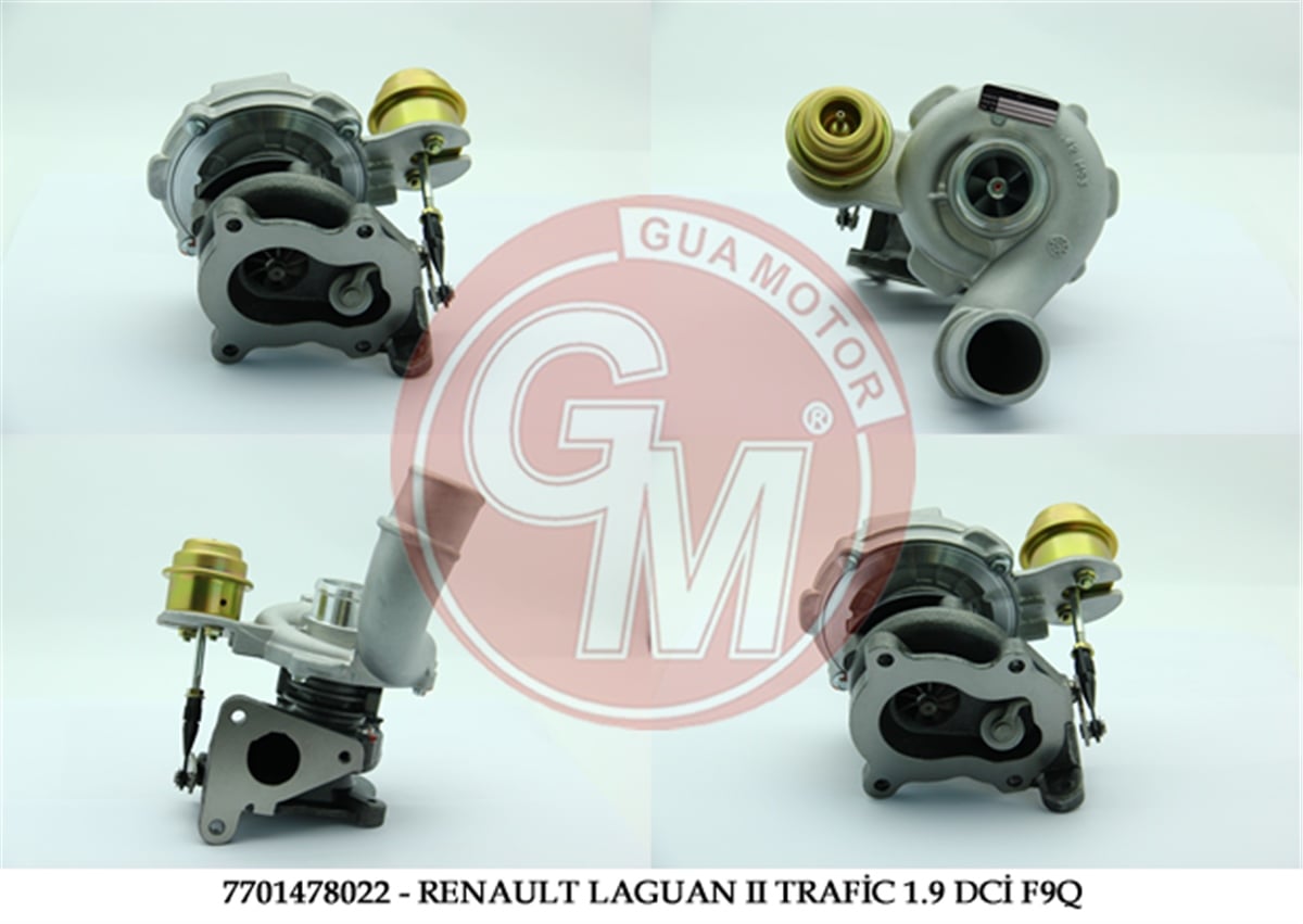 YEDEK PARÇATURBO LAGUNA II/TRAFİC II/MASTER II/MEGANE 1.9 DCİ F9Q/MOVANO/VIVARO 1.9 DTİGUAGUA-40416