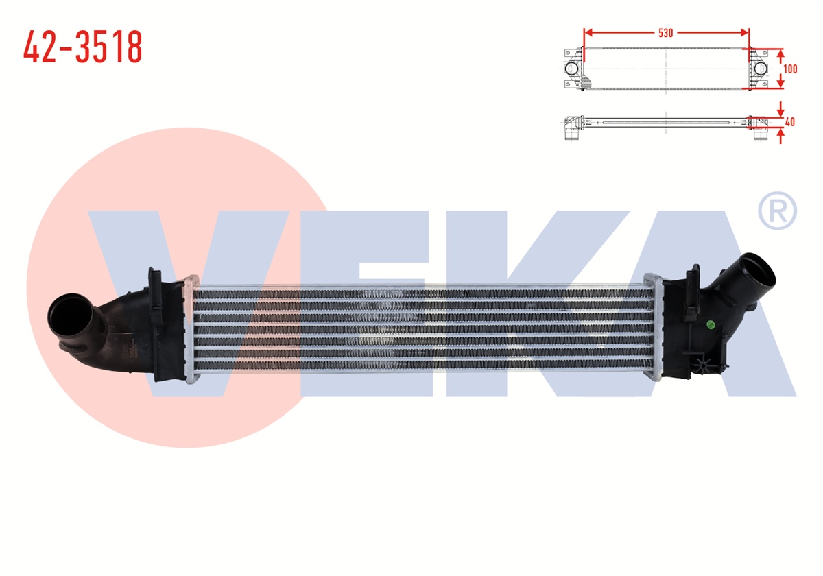 YEDEK PARÇATURBO RADYATÖRÜ (İNTERCOOLER) LOGAN 1.5 DCI 2006-2008VEKA42-3518