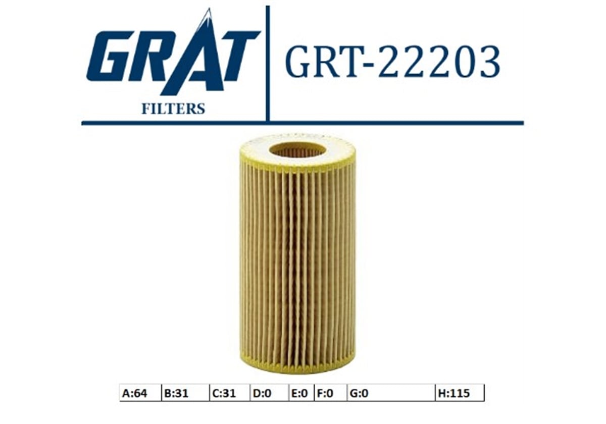 YEDEK PARÇAYAG FILTRESI MERCEDES OM611-642  M112-113-272  -GRT-22203GRATGRT-22203