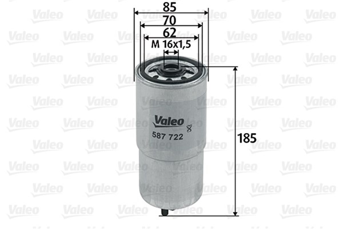YEDEK PARÇAYAKIT FİLTRESİ MAZOT ROVER 75-TOURER 2.0 CDT VALEO 587722VALEOVALEO 587722