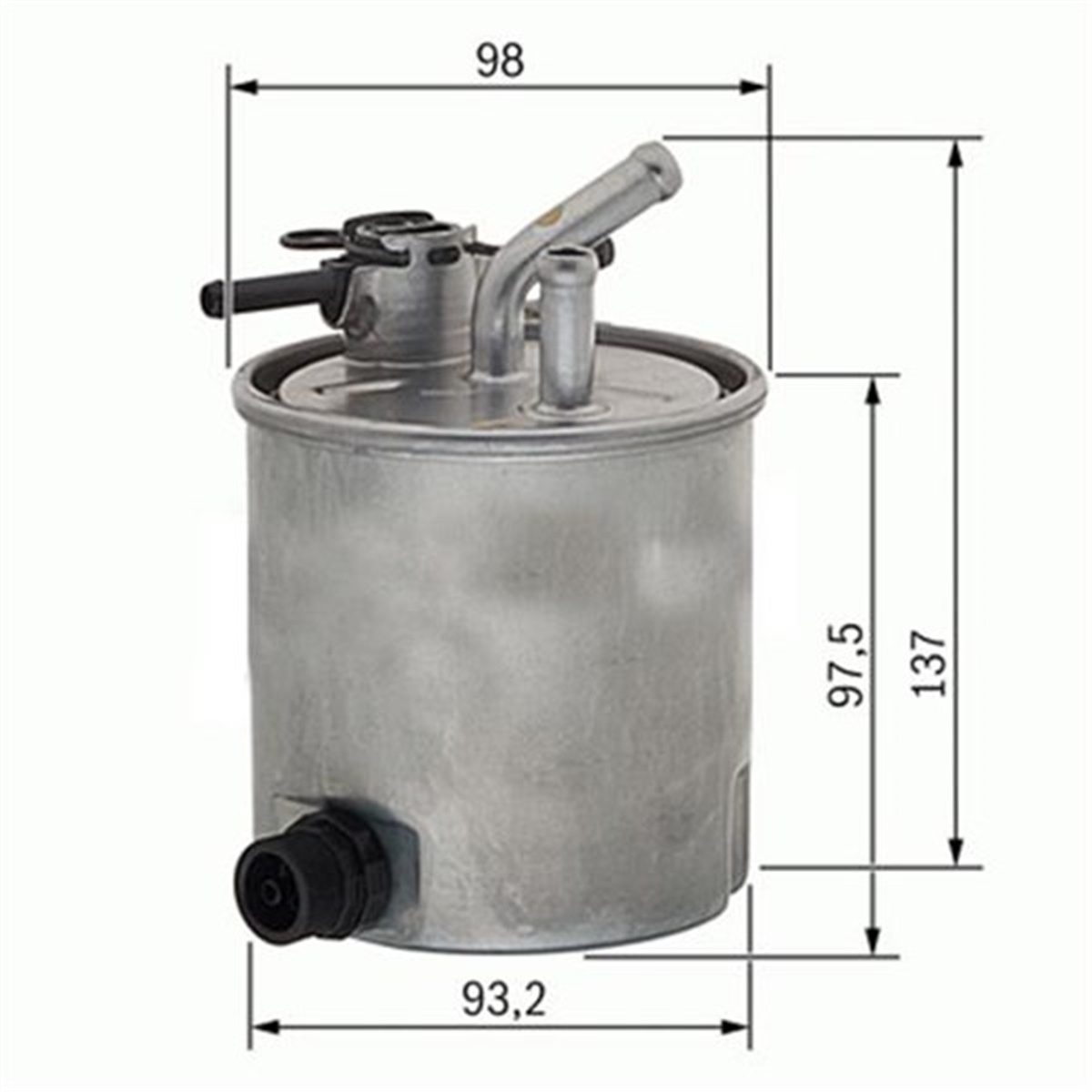 YEDEK PARÇAYAKIT FİLTRESİ RVI MAXİTY WK939-15 SARDES SF295SARDESSARDES SF295