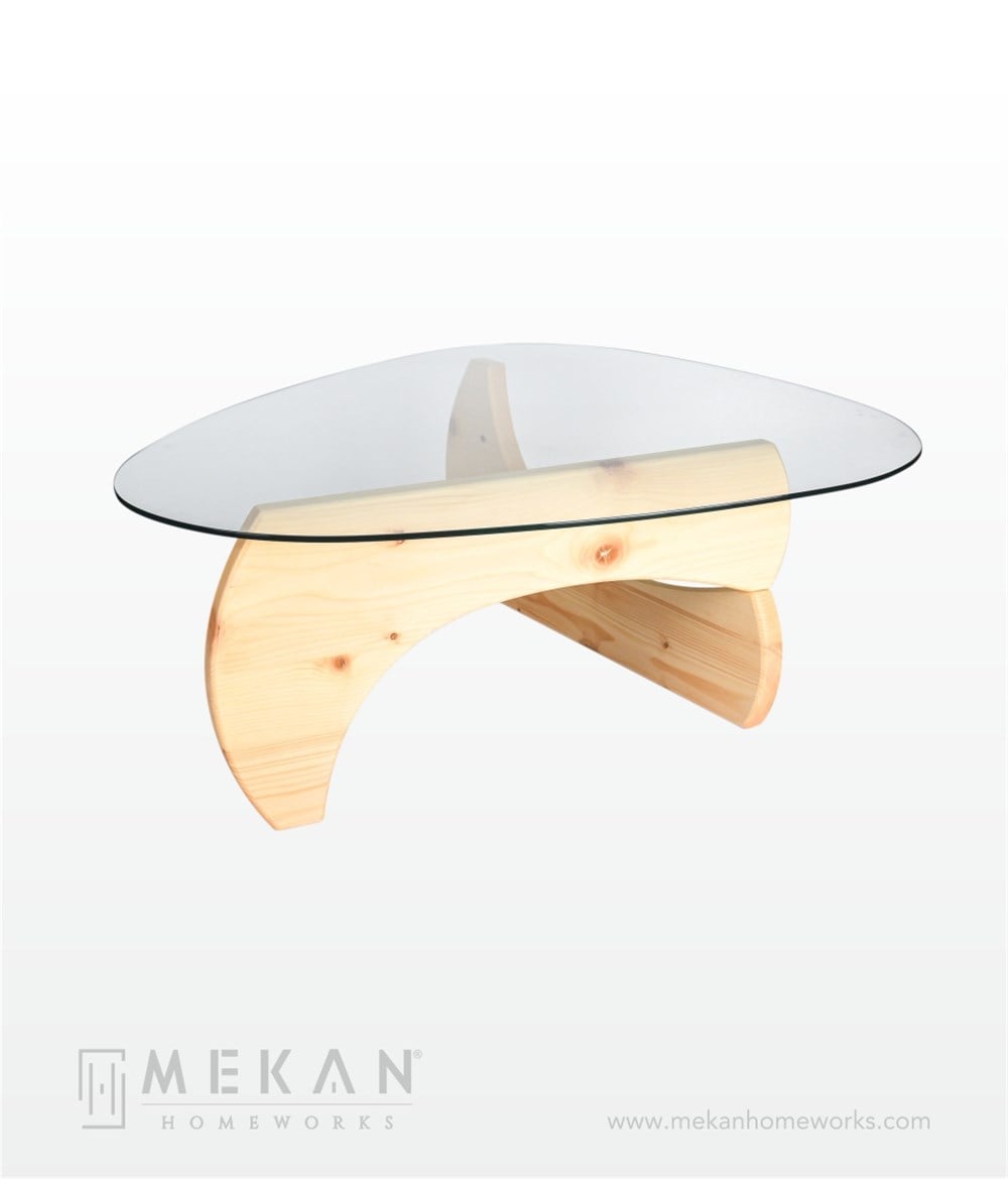 Camlı Çapraz Ayak Sehpa