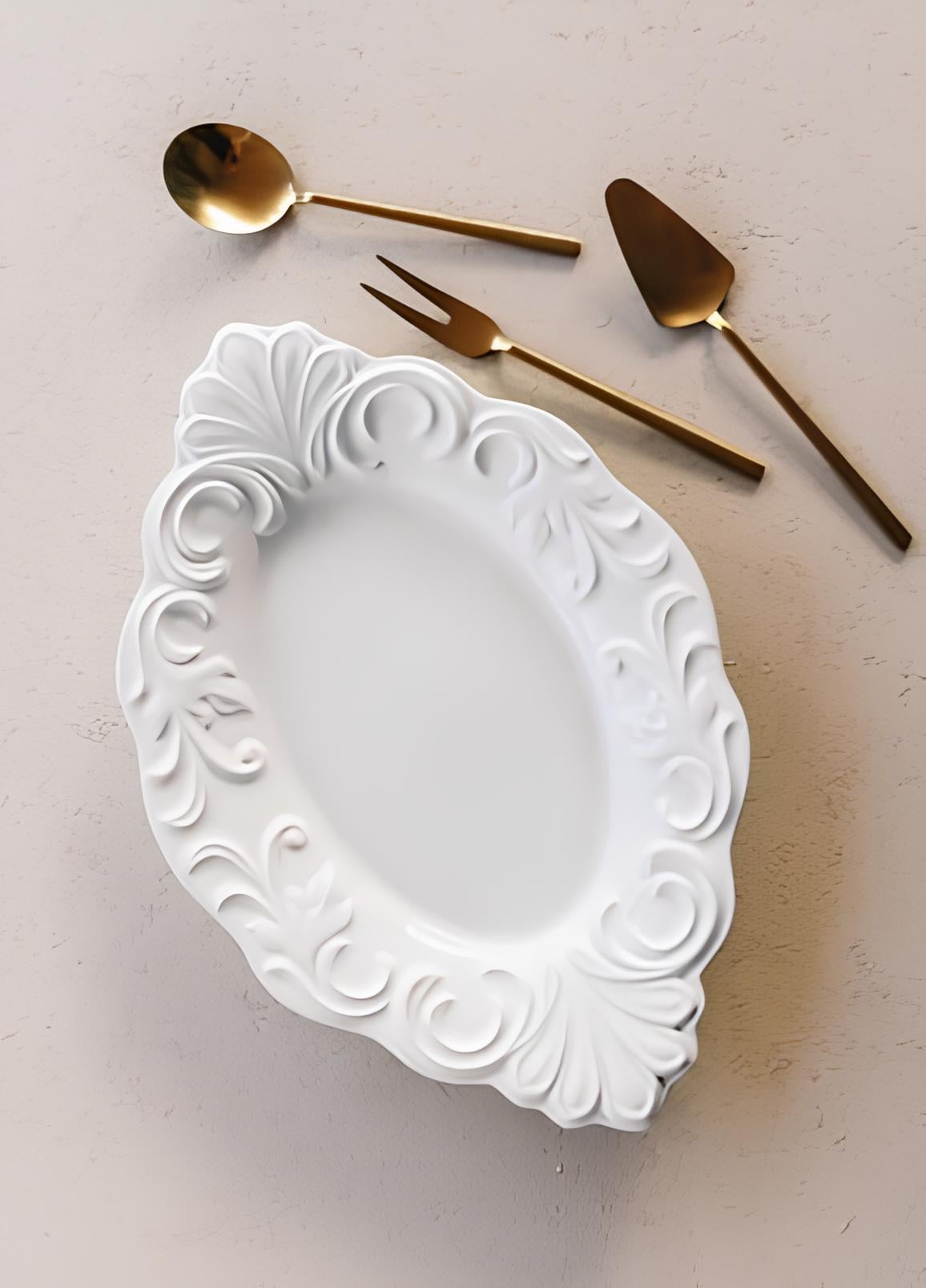 Grande Beyaz Servis Tabağı grd15