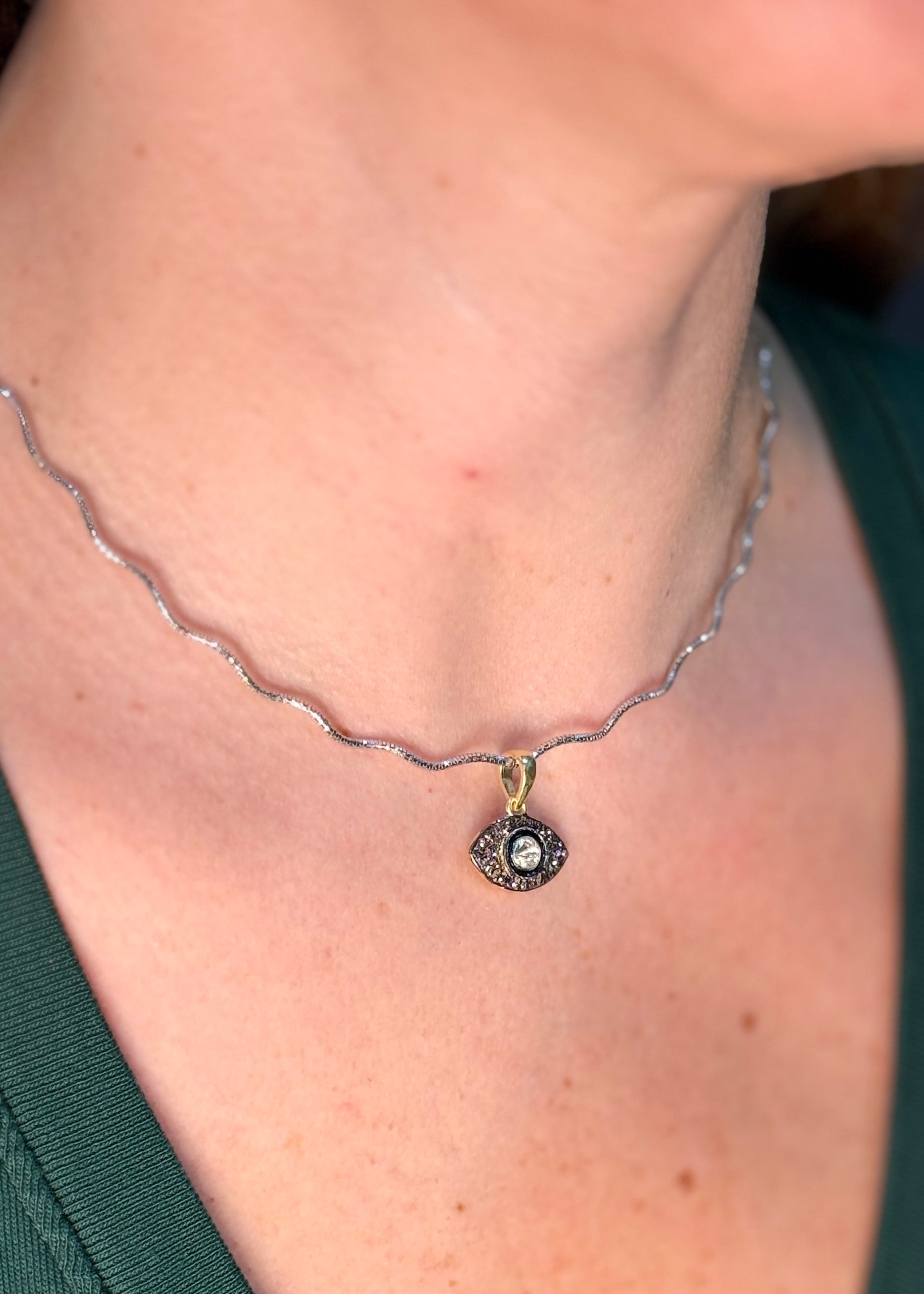 Evil Eye Elmas Kolye Küçük 