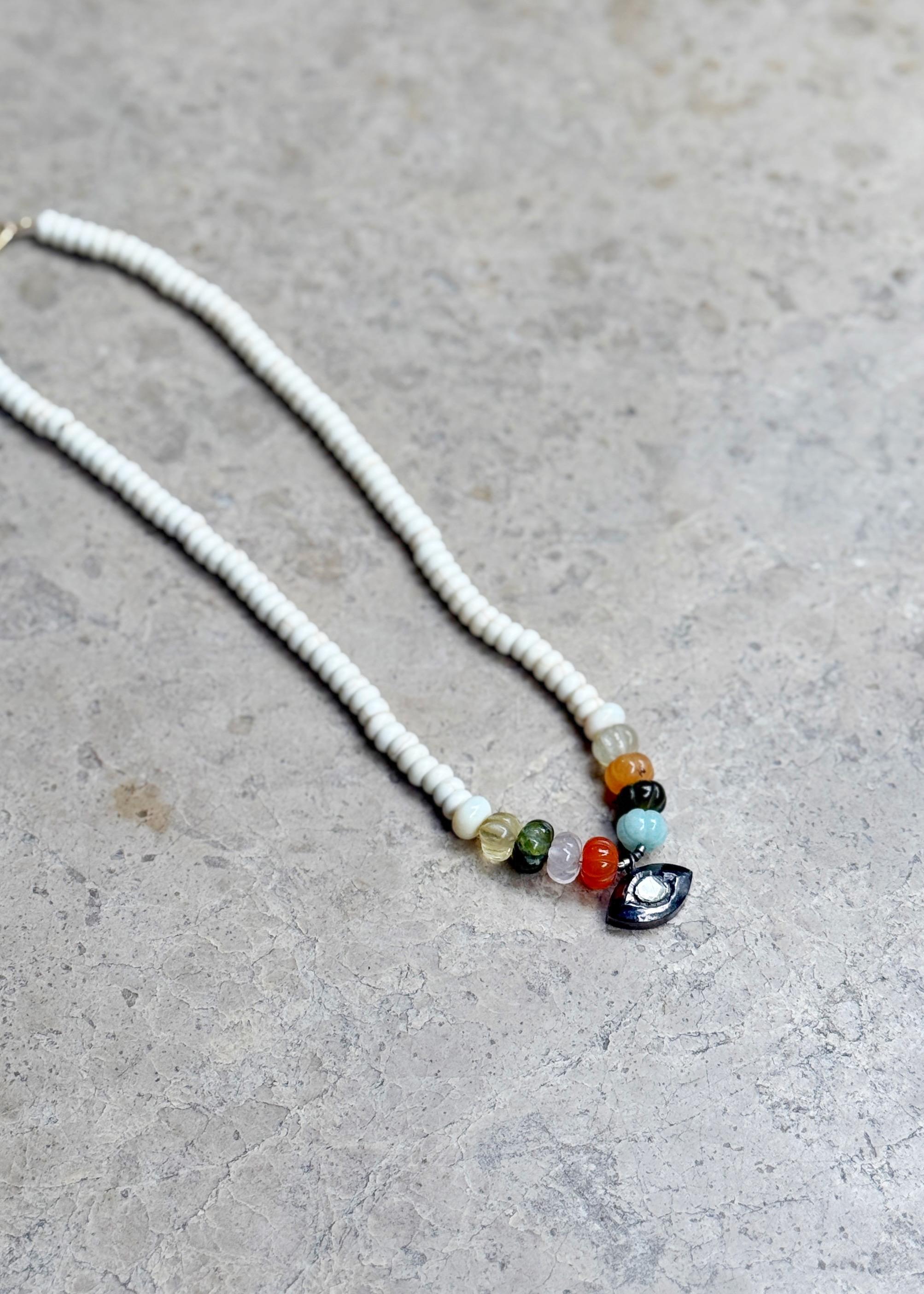 Opal Mix Gemstone Kolye 