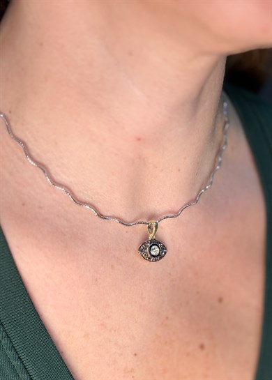 Evil Eye Elmas Kolye Küçük 