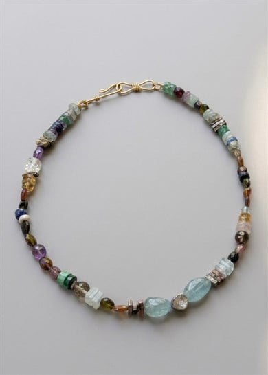 Mix Gemstone Ham Elmas Kolye