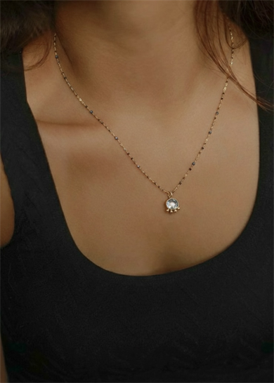 Topaz & Mix Gem Stone Kolye