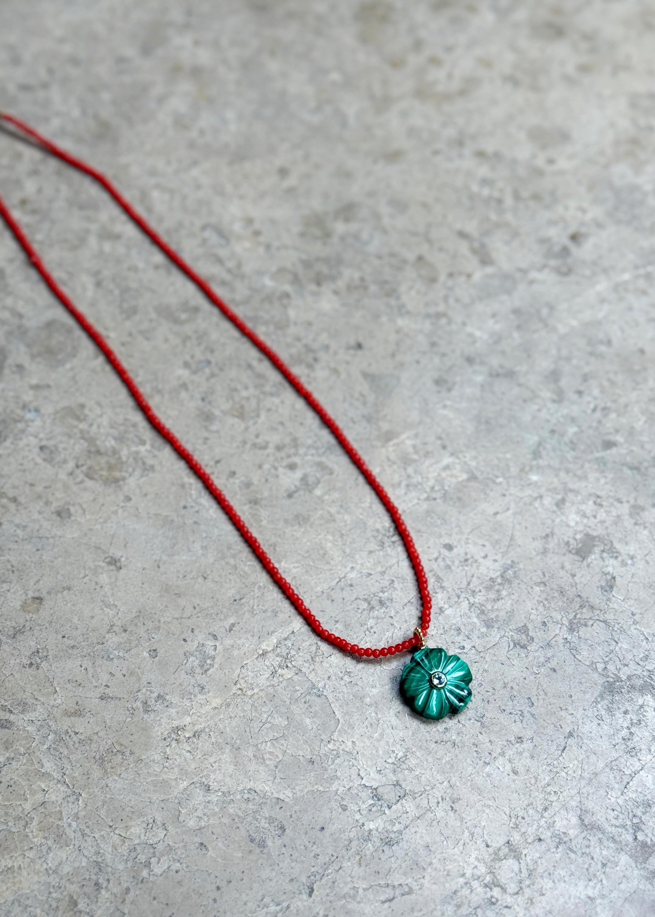 Malachite Mercan Kolye 