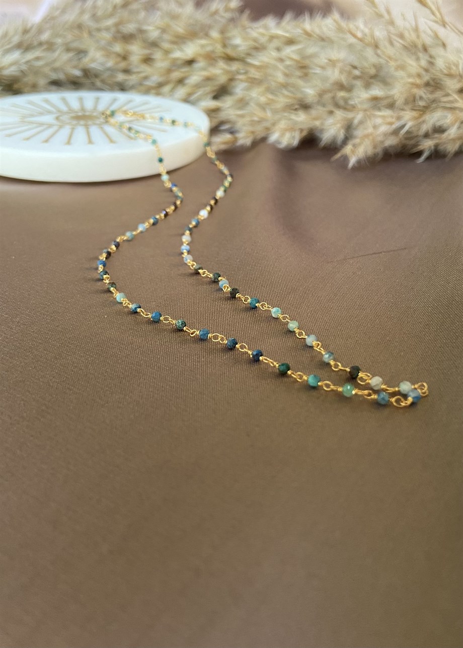 Mix Gemstone Kolye 45 cm