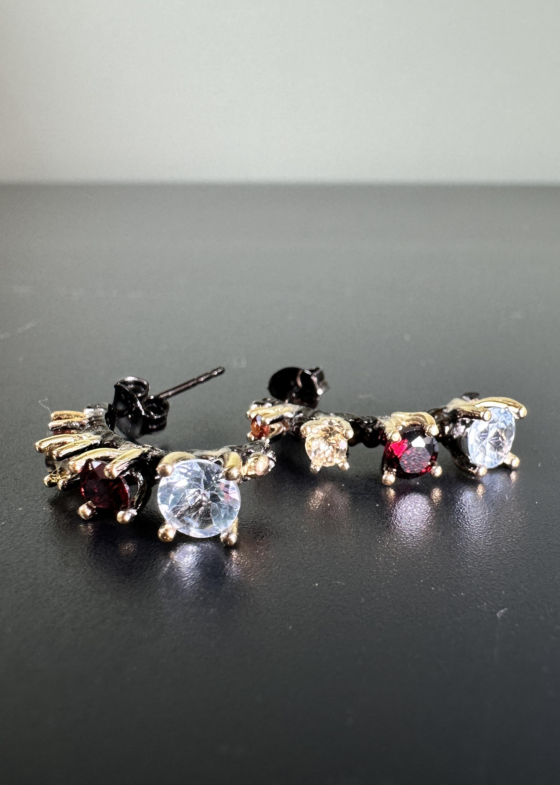 Mix Gemstone Küpe 