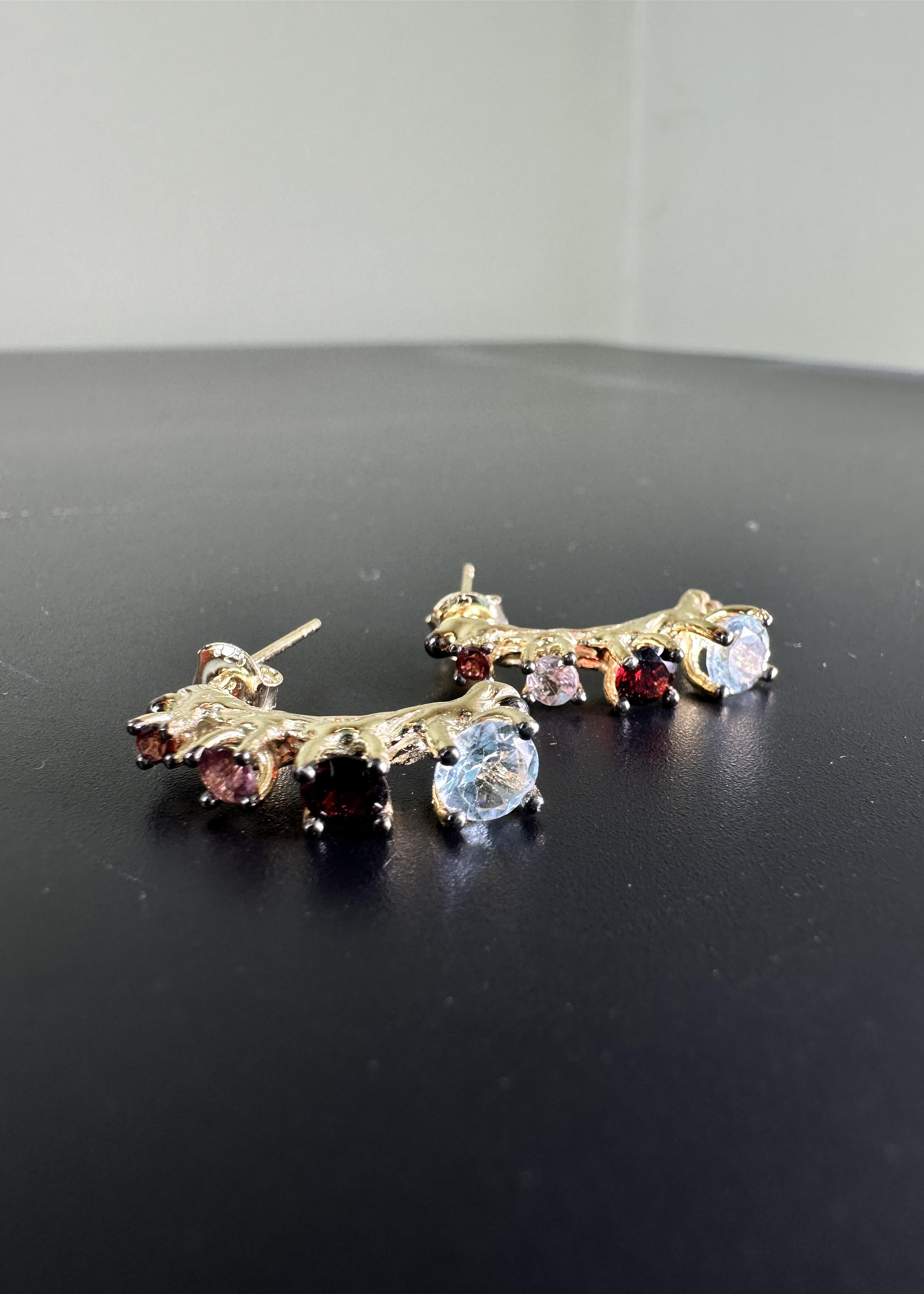 Mix Gemstone Küpe
