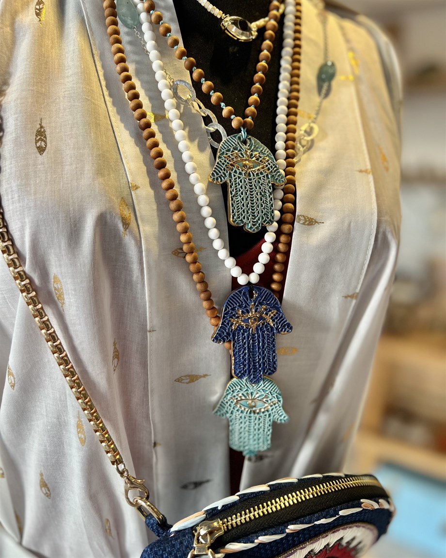 Sandal Ağacı Seramik Uç Kolye