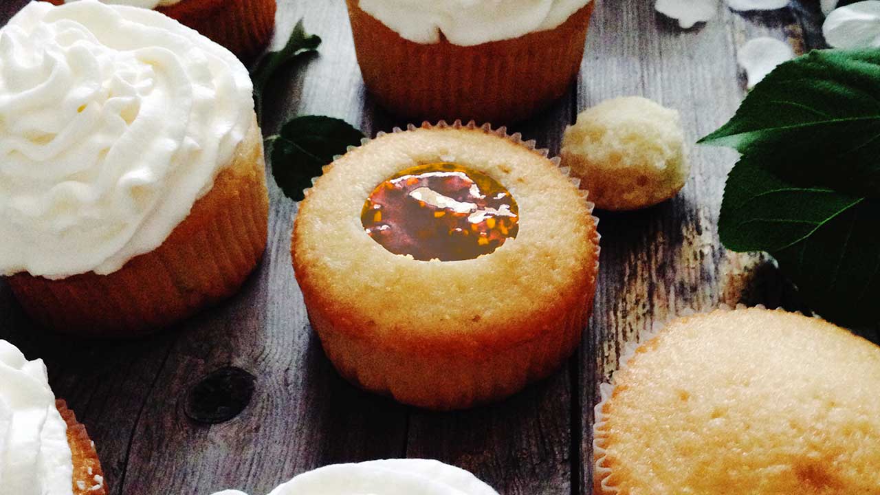 Turunç Reçelli Cupcake