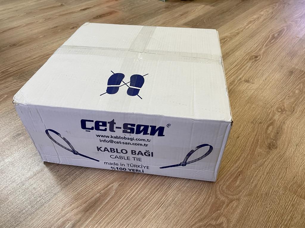 Çetsan 3,6x150 Kablo Bağı Siyah 10.000 Adet Koli