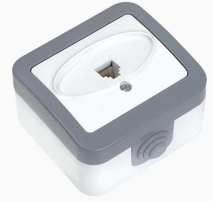 Edna Sıva Üstü Nümeris Telefon Prizi RJ11