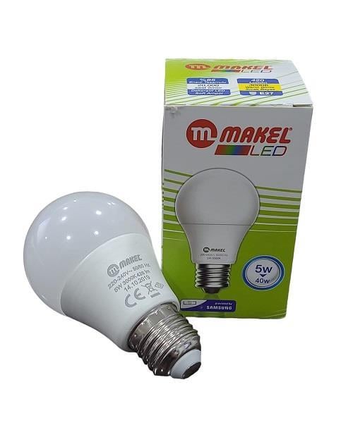 Makel 5W Led Ampül E27 Günışığı 3000K