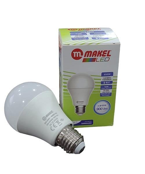 Makel 9W Led Ampül E27 Beyaz Işık 6500K