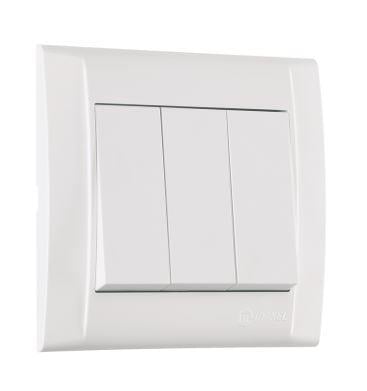 Makel Defne Beyaz Üçlü Anahtar