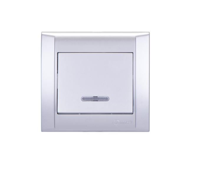 Makel Defne Gümüş Işıklı Anahtar