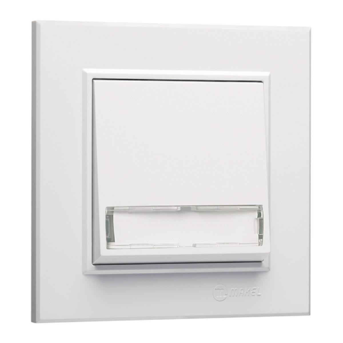 Makel Karea  Etiketli Zil Butonu Beyaz