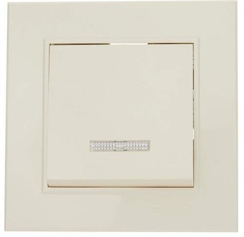 Makel Karea Işıklı Anahtar Krem