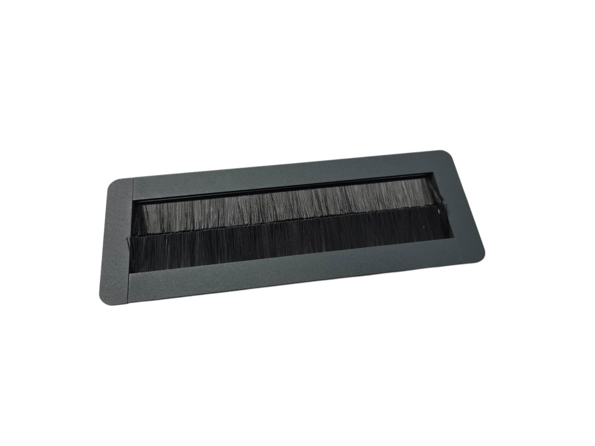 Ne-Ad 25cm Kablo Çıkış Kapağı Çift Fırçalı Antrasit 3857-04