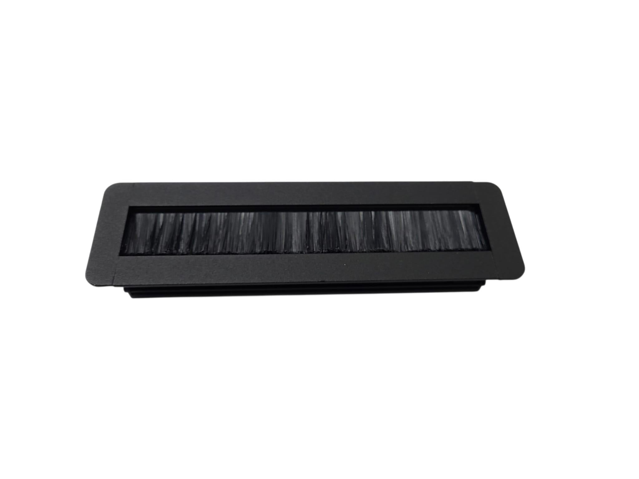 Ne-Ad 25cm Kablo Çıkış Kapağı Tek Fırçalı Siyah 3855-02
