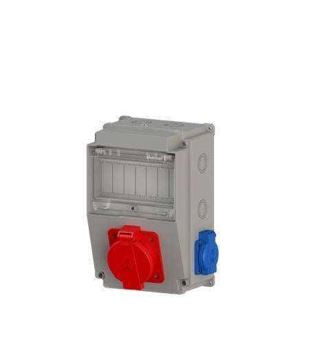 Ne-Ad 3x25A 1 Adet Ön + 1x16A 2 adet Yan Prizli Kombinasyon