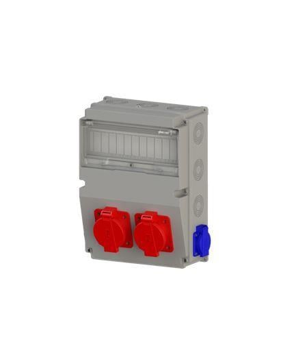 Ne-Ad 3x25A 2 Adet Ön + 1x16A 2 Adet Yan Prizli Kombinasyon