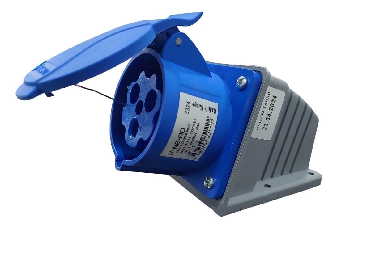 Ne-Ad 3x32A Duvar Prizi CEE Norm