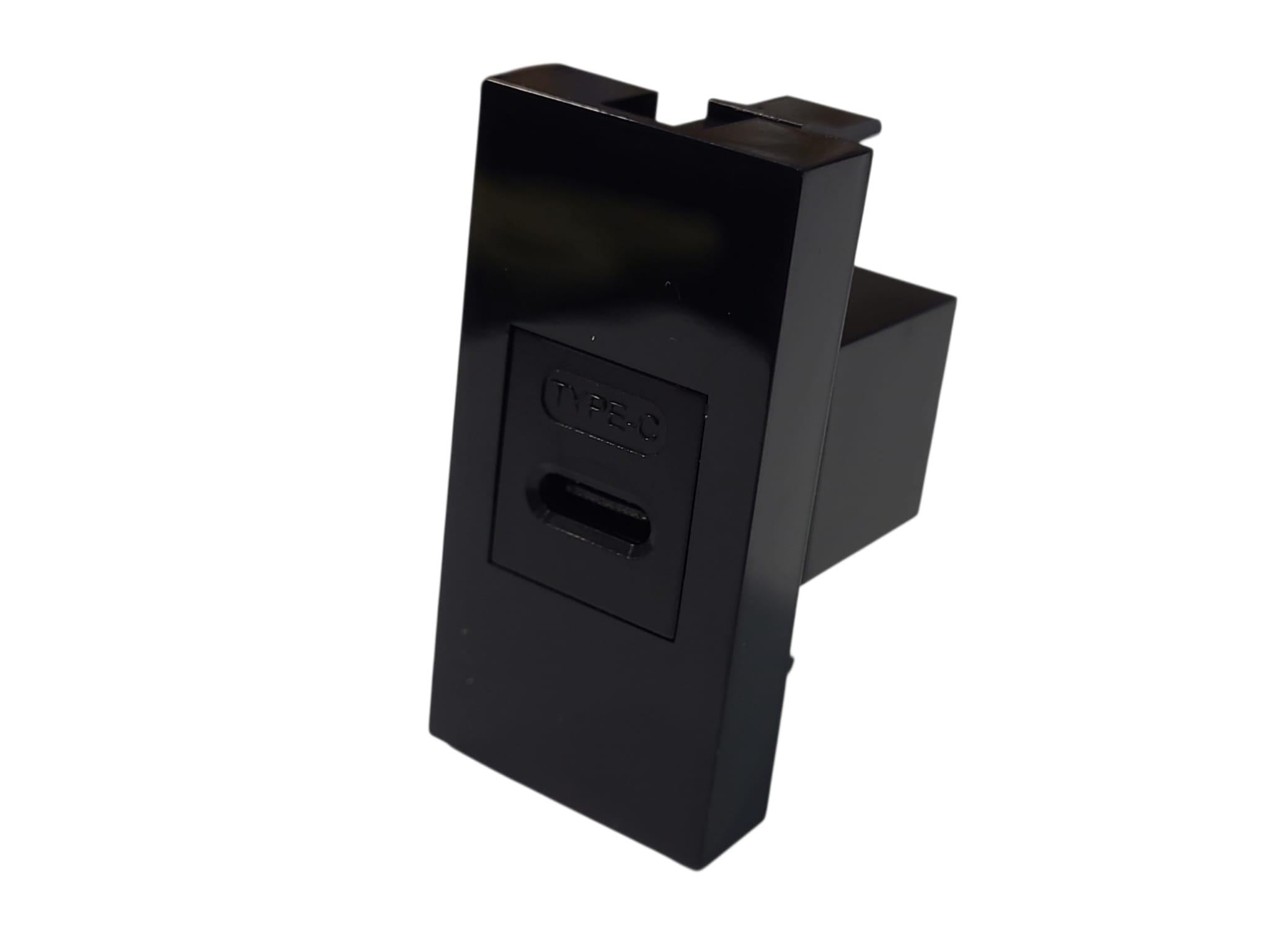 Ne-Ad 45x22,5mm Type-C USB Dişi Giriş Çıkışlı Siyah 2095-S