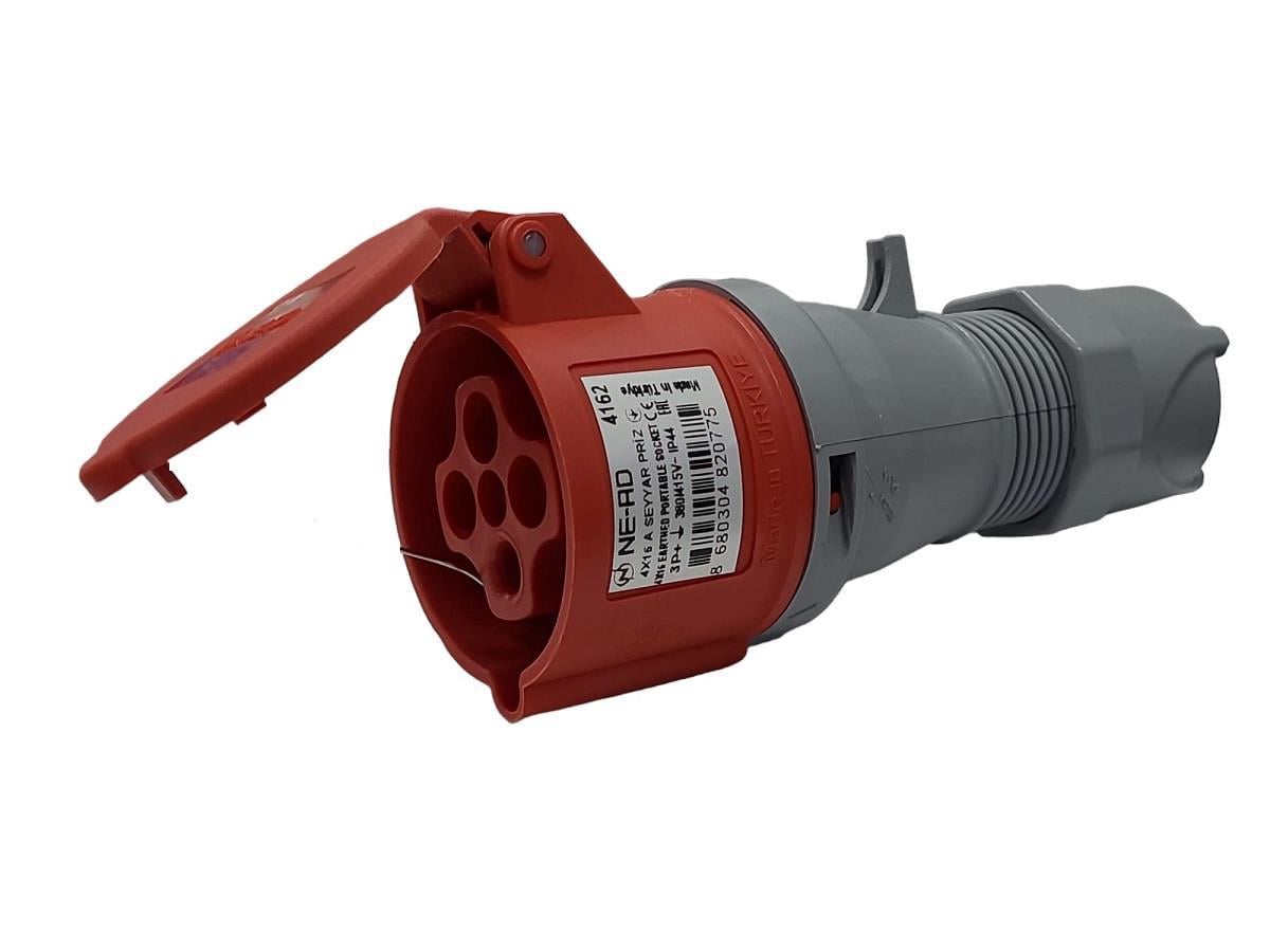 Ne-Ad 4x16A Seyyar Priz CEE Norm