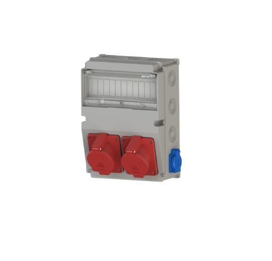 Ne-Ad 5x32A 2 Adet Ön + 1x16A 2Adet Yan Prizli Kombinasyon