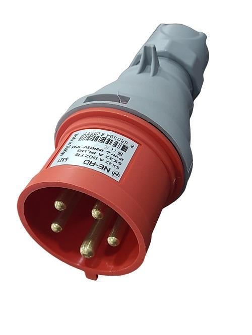 Ne-Ad 5x32A Düz Fiş CEE Norm