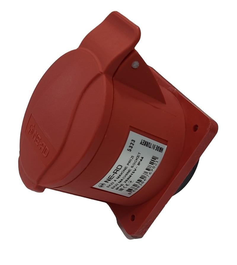 Ne-Ad 5x32A Kapaklı Makine Prizi CEE Norm