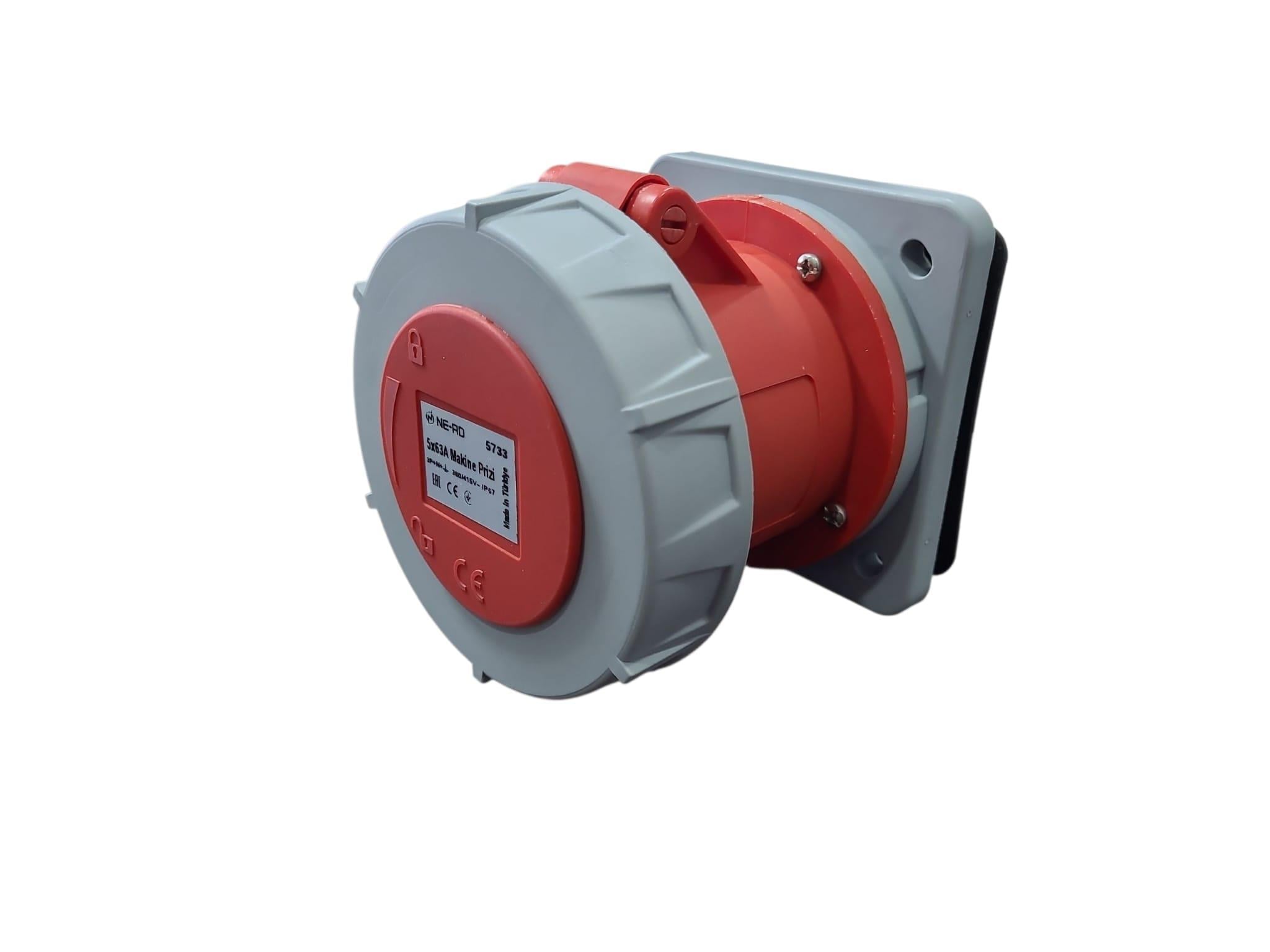 Ne-Ad 5x63A CEE Norm Makine Prizi IP67