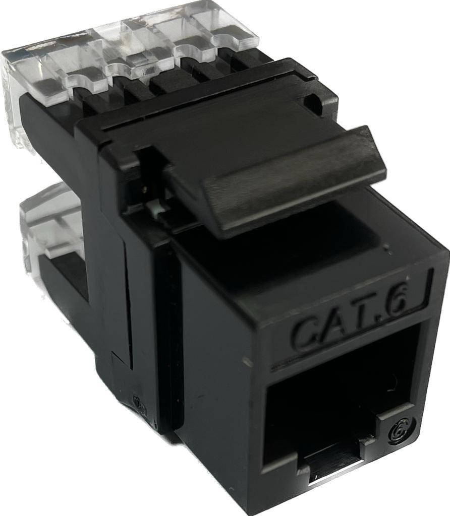 Ne-ad Cat6E Data Keystone Jack Siyah