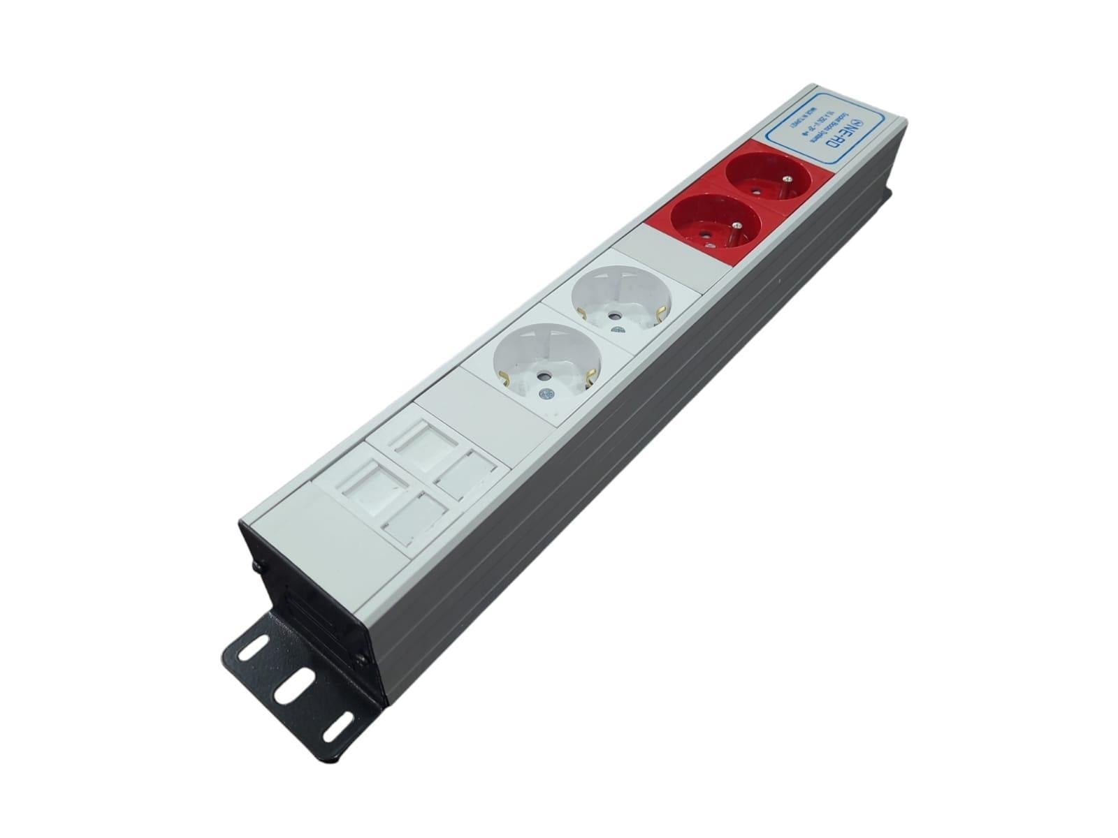 Ne-Ad Modüler 2 UPS +2 Şebeke + 1 Data + 1 Telefon