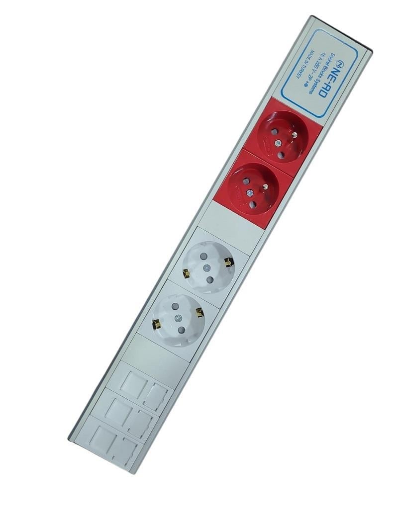Ne-Ad Modüler 2 Ups+2 Şbk+2 Data+1 Tel Bürotik Blok