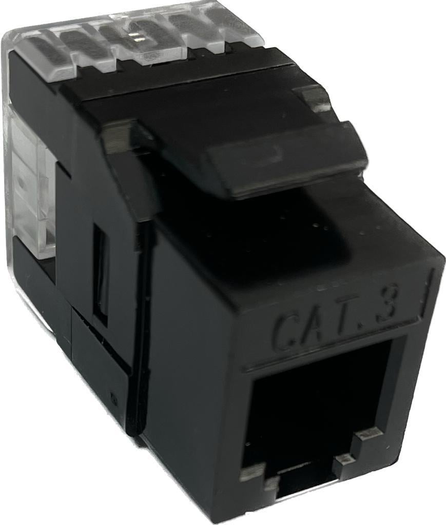 Ne-ad RJ11 Cat3 Telefon Soket Siyah